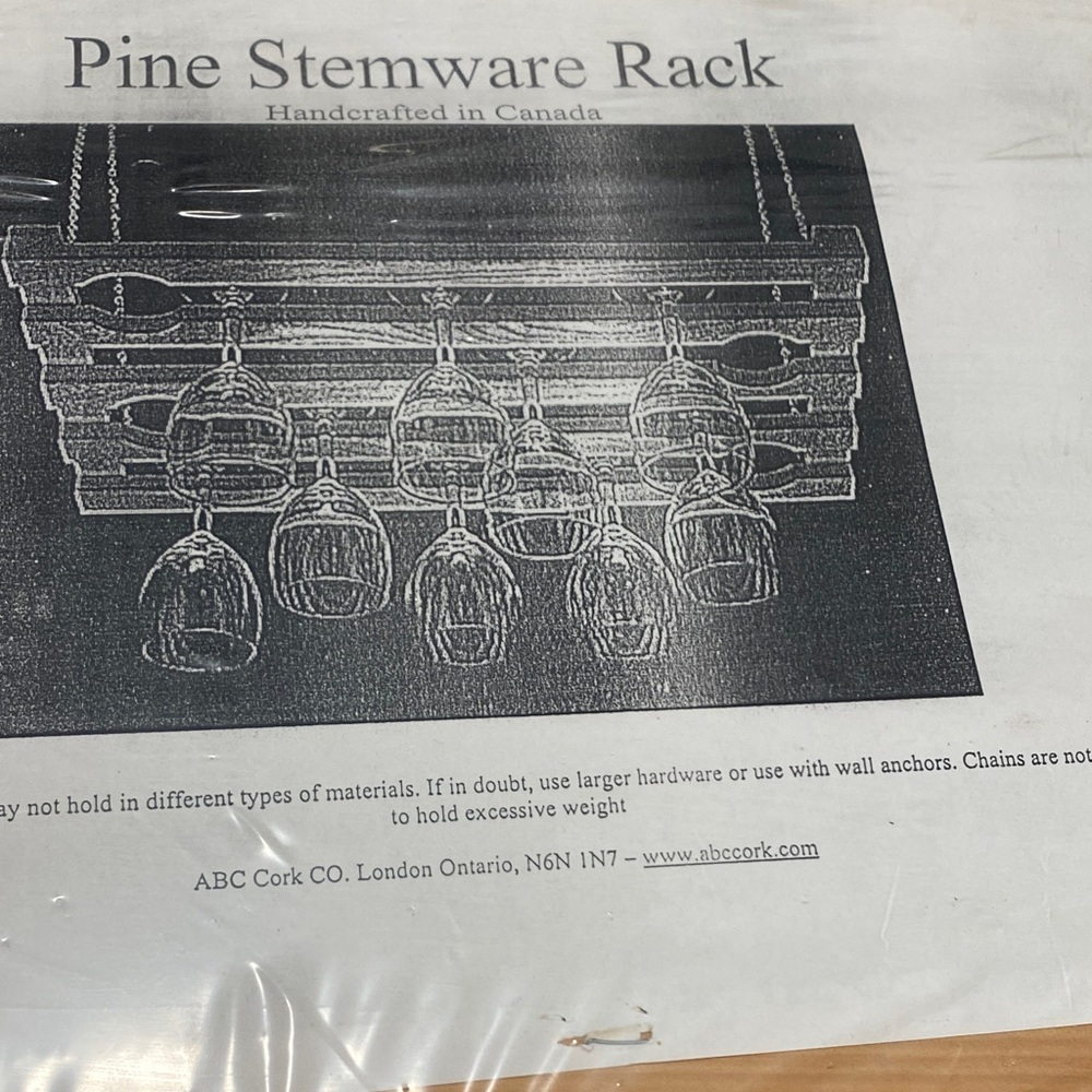 You Are Creative ❤️Natural Wood Stemware Rack - Picture 3 of 3